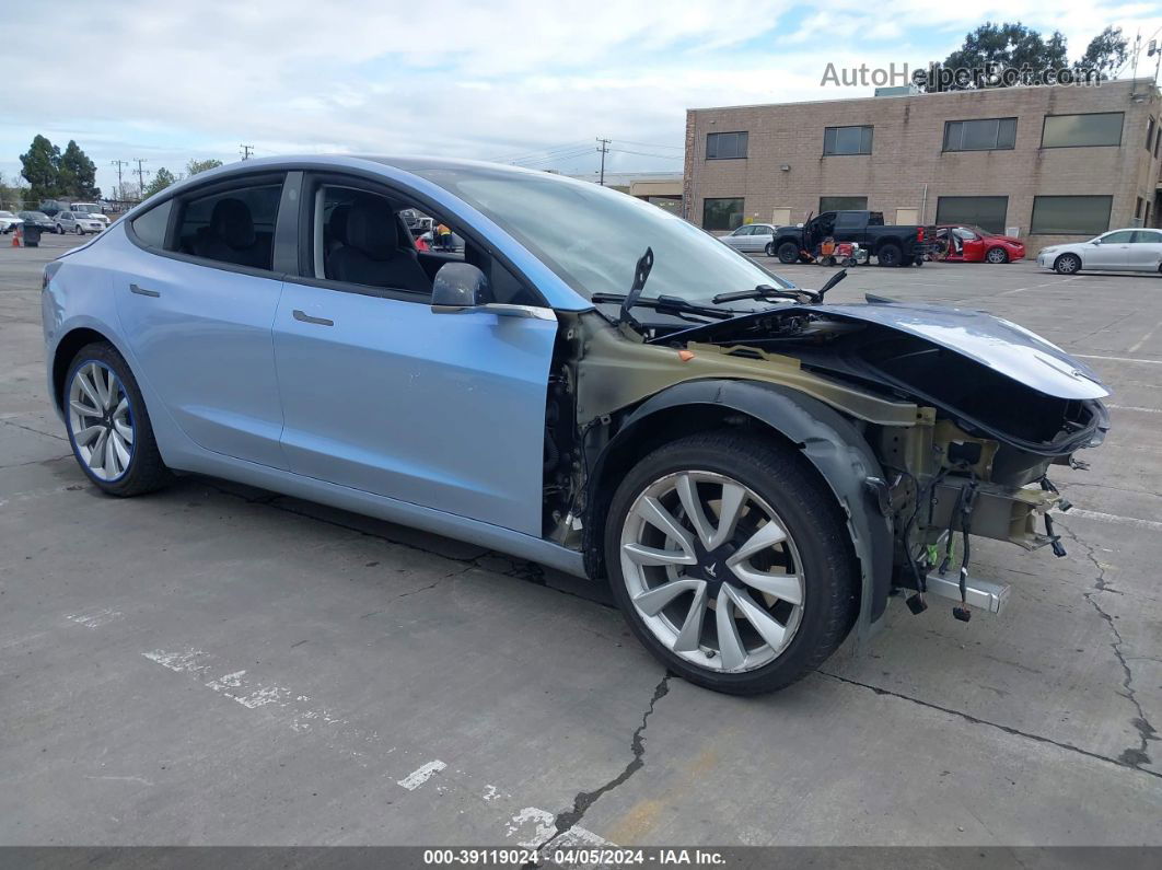 2019 Tesla Model 3   Light Blue vin: 5YJ3E1EAXKF300381