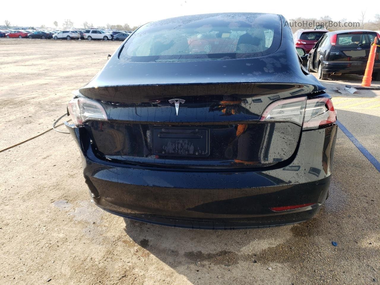 2019 Tesla Model 3  Black vin: 5YJ3E1EAXKF300462