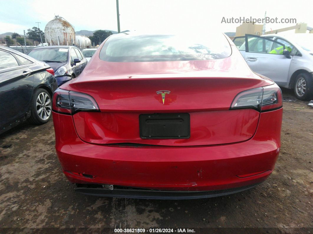 2019 Tesla Model 3 Long Range/mid Range/standard Range/standard Range Plus Red vin: 5YJ3E1EAXKF308819