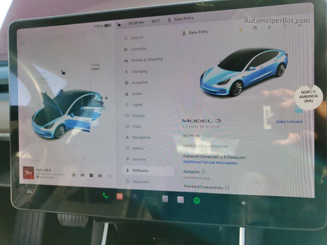 2019 Tesla Model 3  Красный vin: 5YJ3E1EAXKF314474