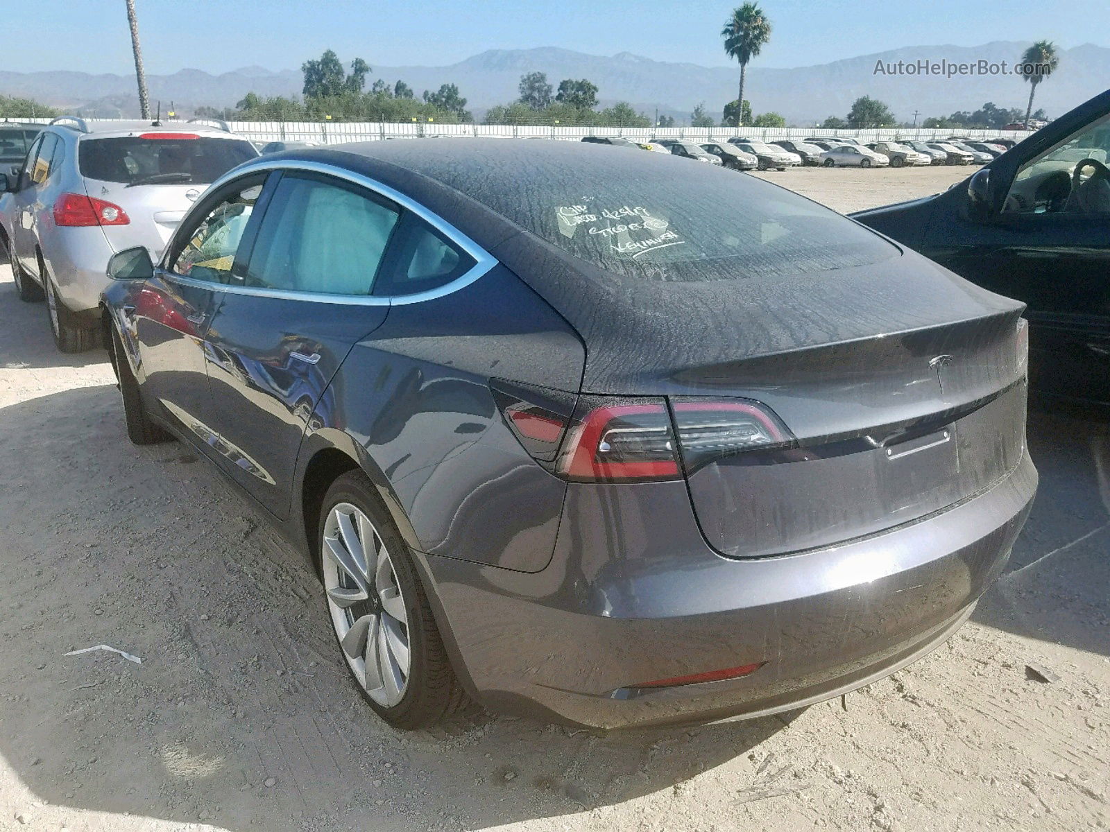 2019 Tesla Model 3 Gray vin: 5YJ3E1EAXKF338256