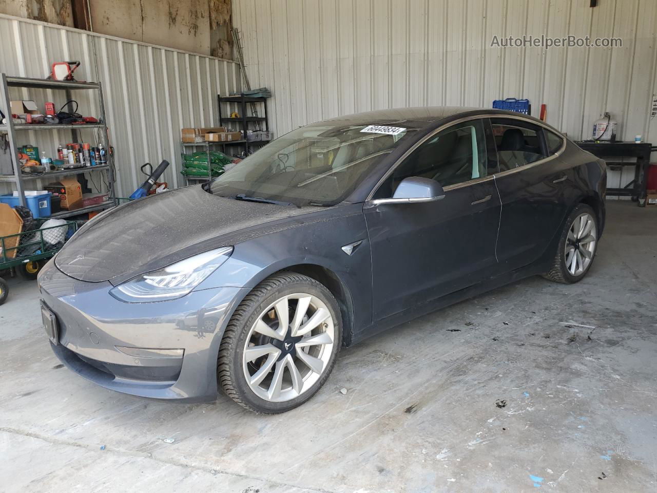 2019 Tesla Model 3  Charcoal vin: 5YJ3E1EAXKF397565