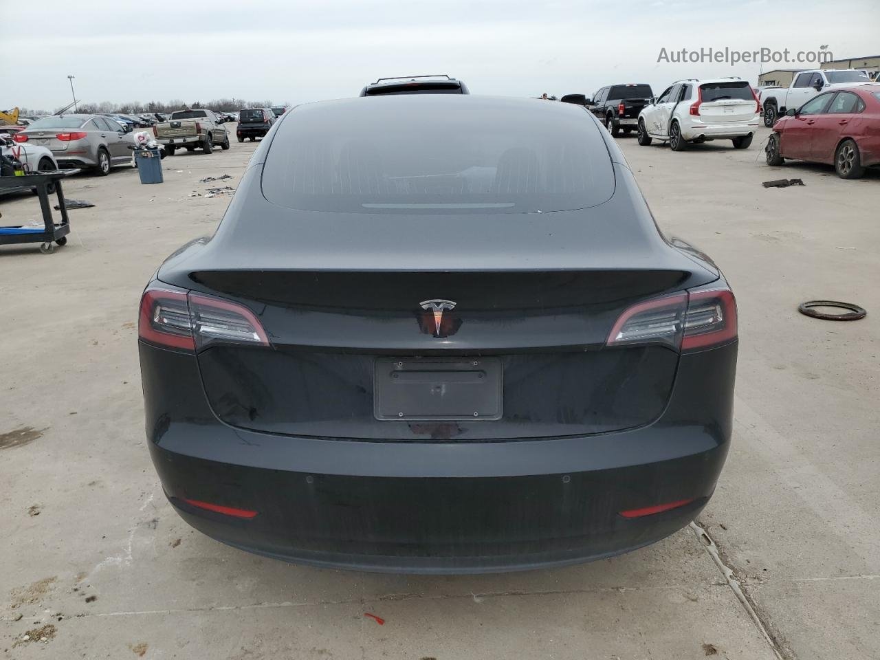 2019 Tesla Model 3  Black vin: 5YJ3E1EAXKF399154