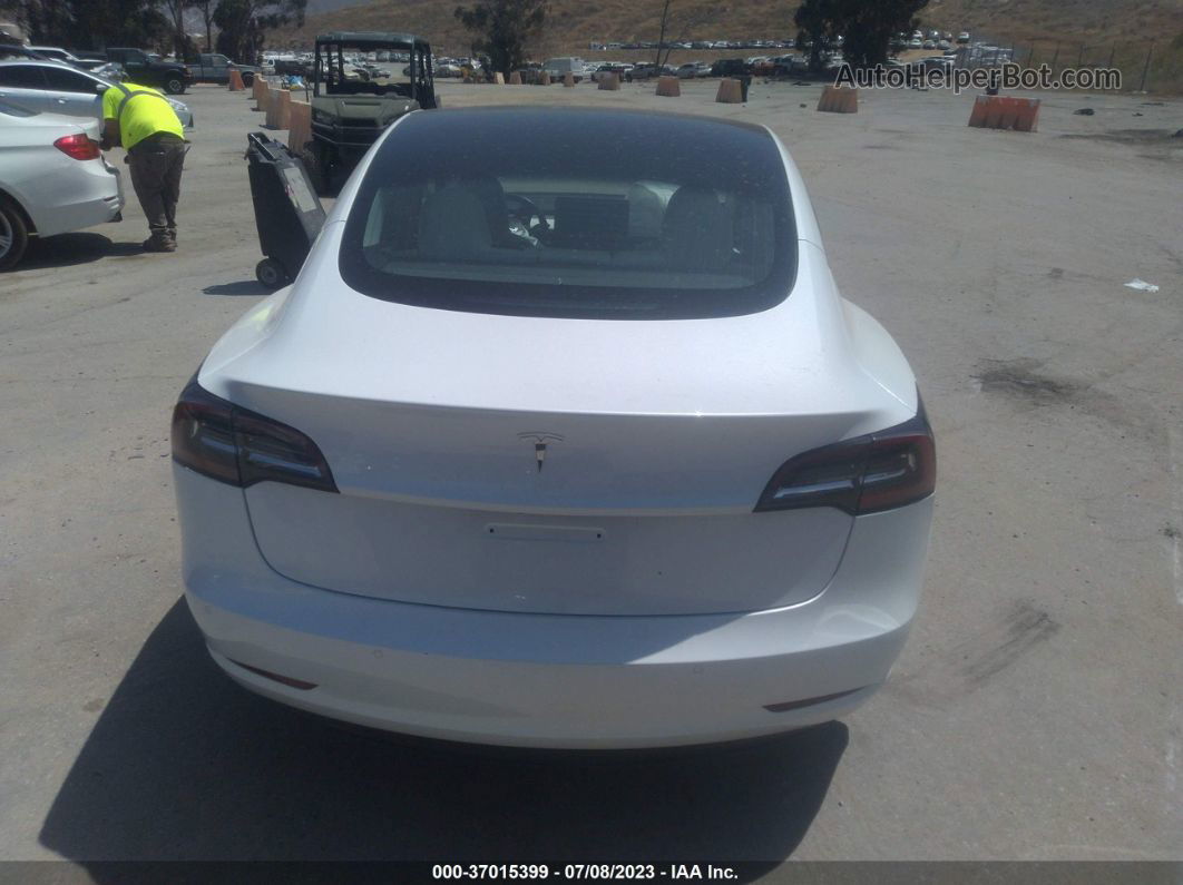 2019 Tesla Model 3 Range White vin: 5YJ3E1EAXKF407673