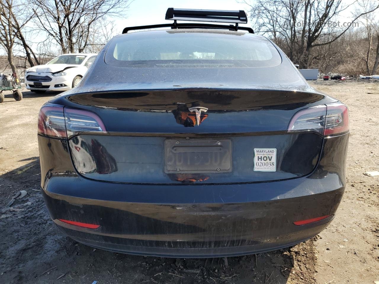 2019 Tesla Model 3  Черный vin: 5YJ3E1EAXKF409861