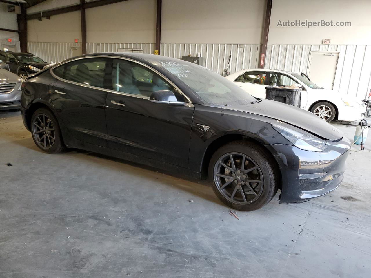 2019 Tesla Model 3  Black vin: 5YJ3E1EAXKF410153