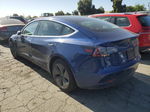 2019 Tesla Model 3  Синий vin: 5YJ3E1EAXKF411643