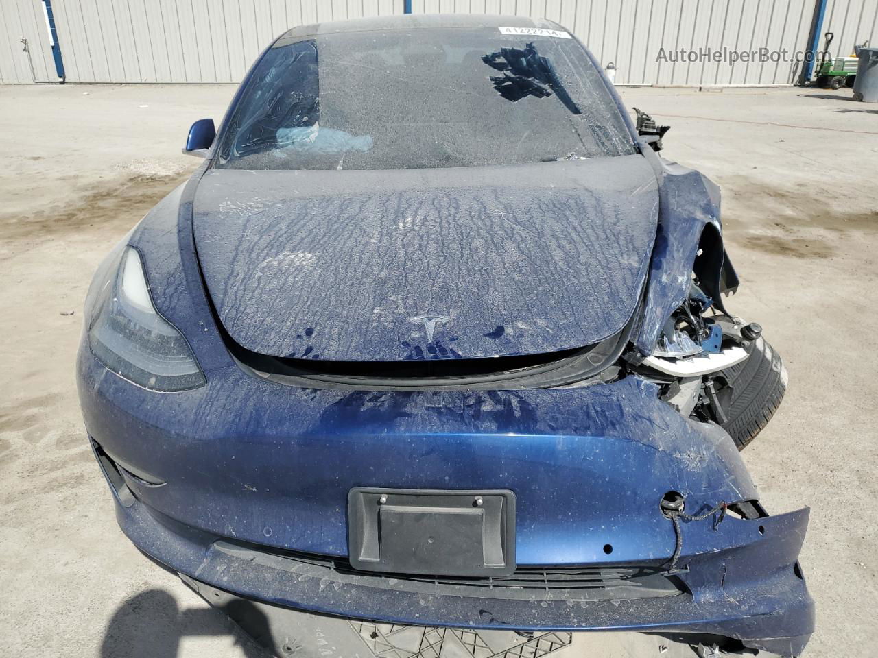 2019 Tesla Model 3  Blue vin: 5YJ3E1EAXKF424943