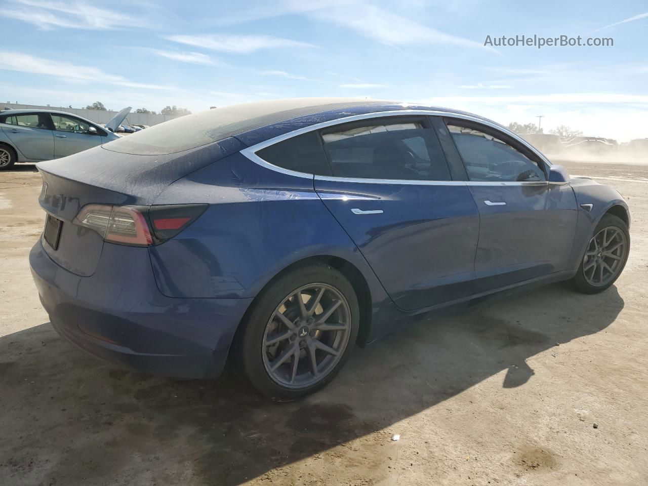 2019 Tesla Model 3  Blue vin: 5YJ3E1EAXKF424943