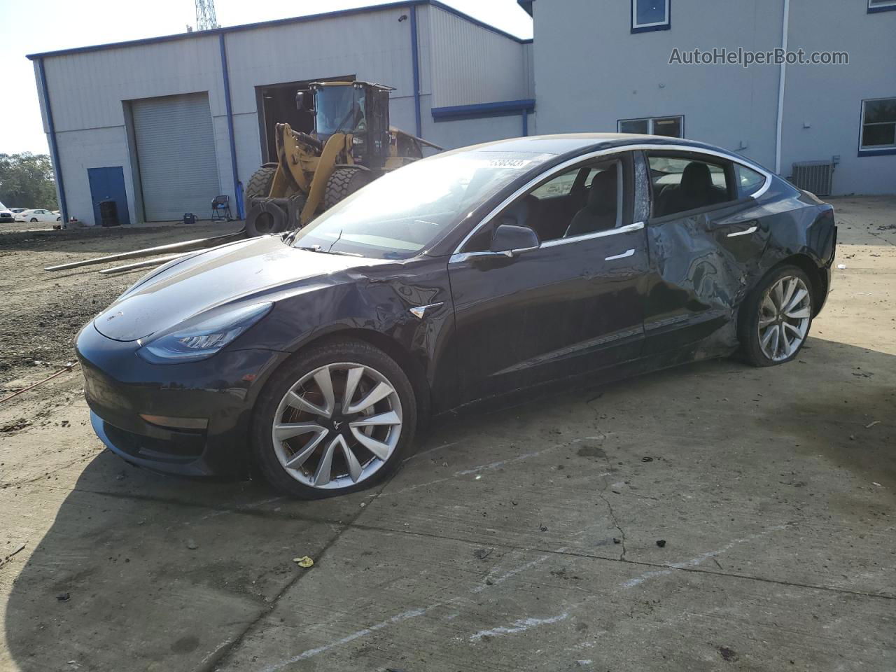 2019 Tesla Model 3  Black vin: 5YJ3E1EAXKF436154