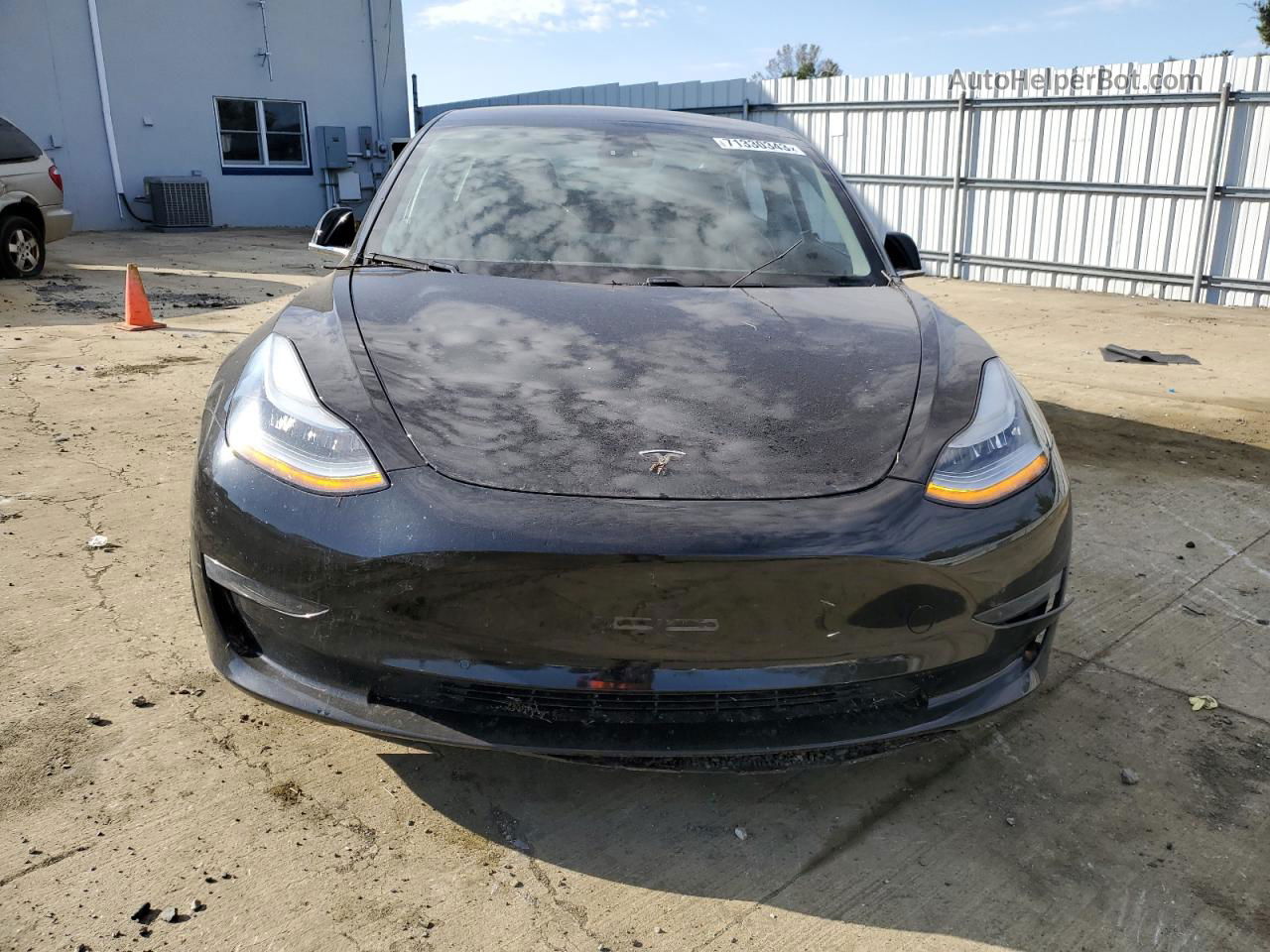 2019 Tesla Model 3  Black vin: 5YJ3E1EAXKF436154