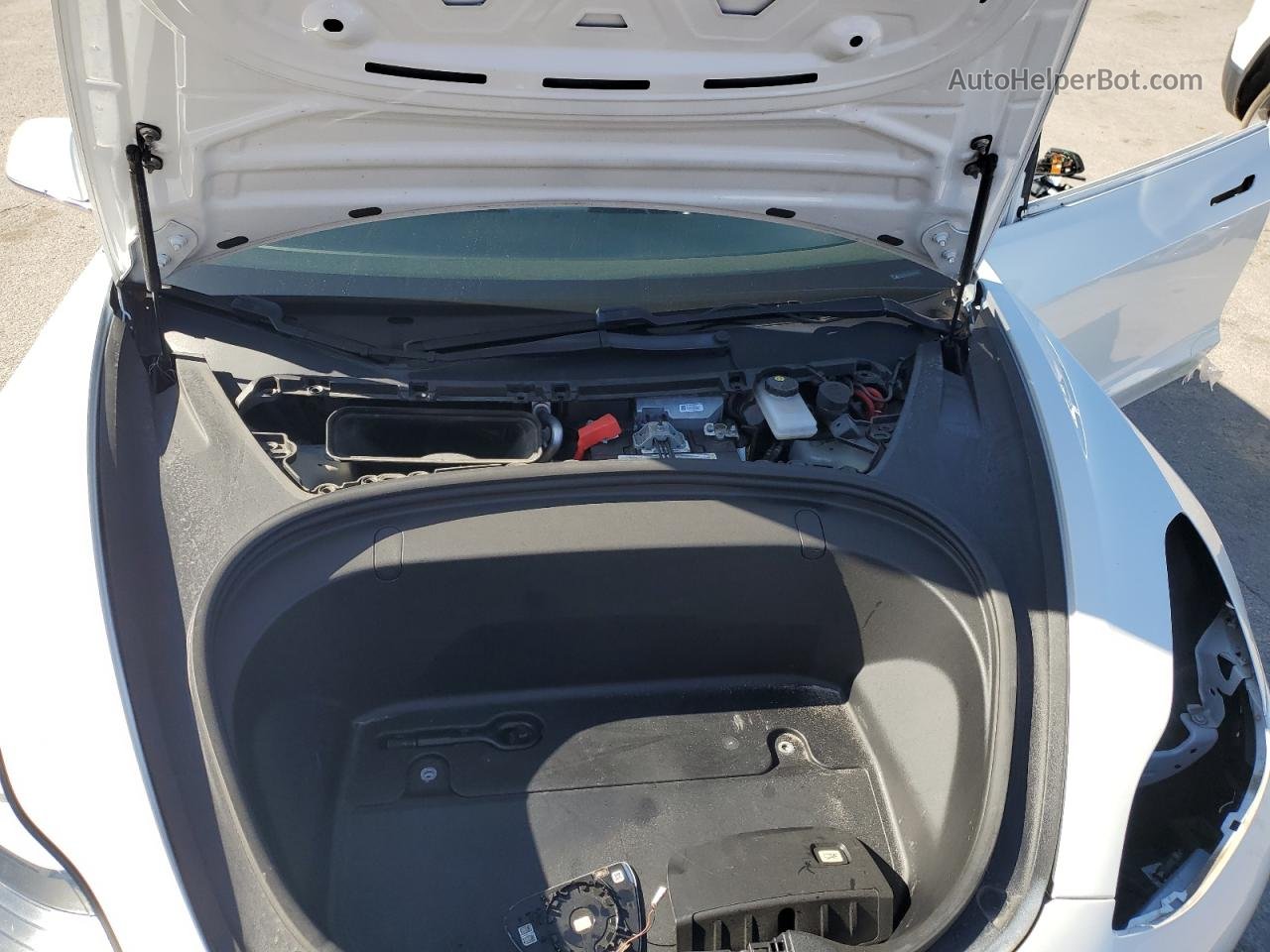 2019 Tesla Model 3  White vin: 5YJ3E1EAXKF436476