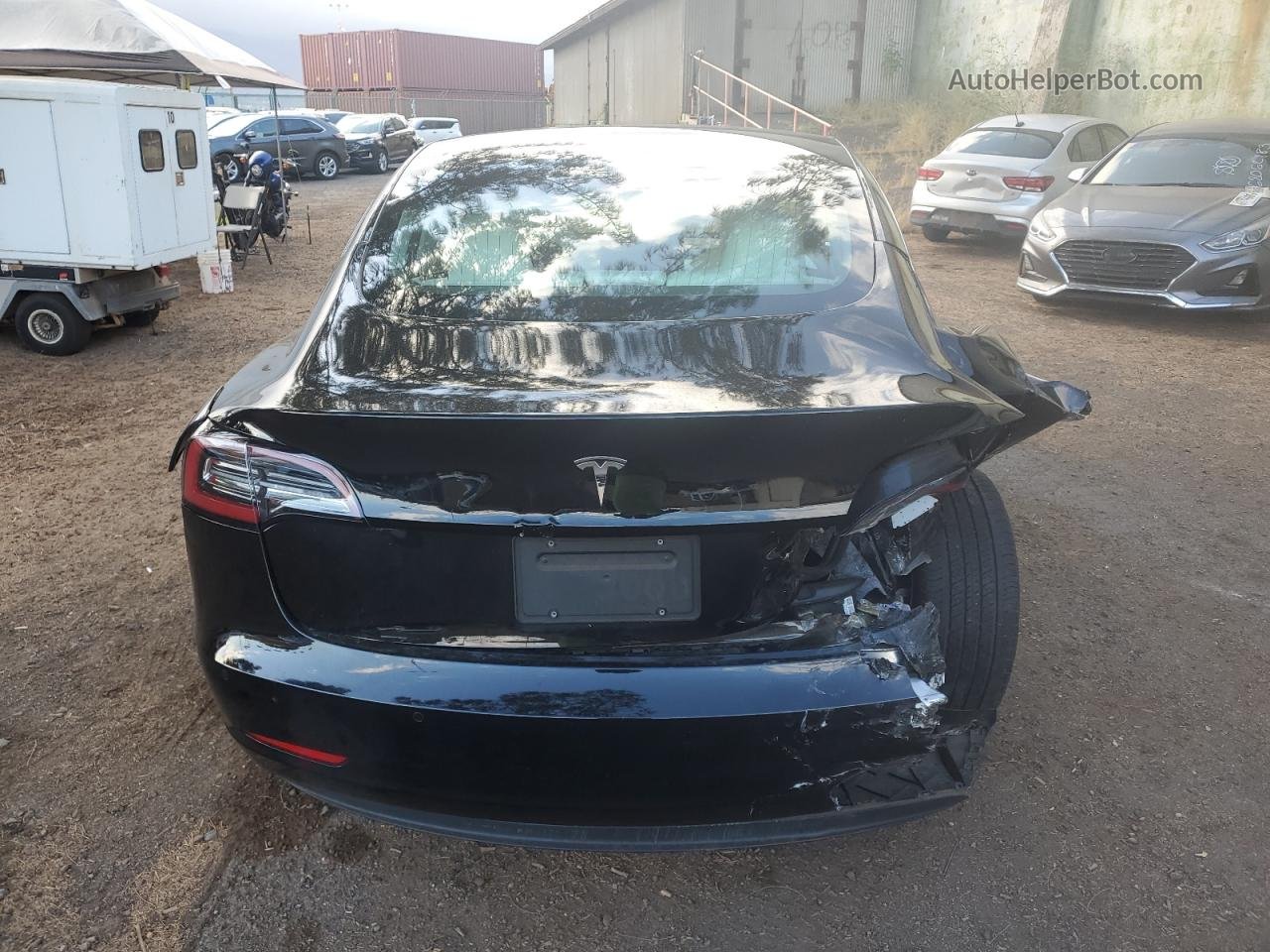 2019 Tesla Model 3  Black vin: 5YJ3E1EAXKF444903