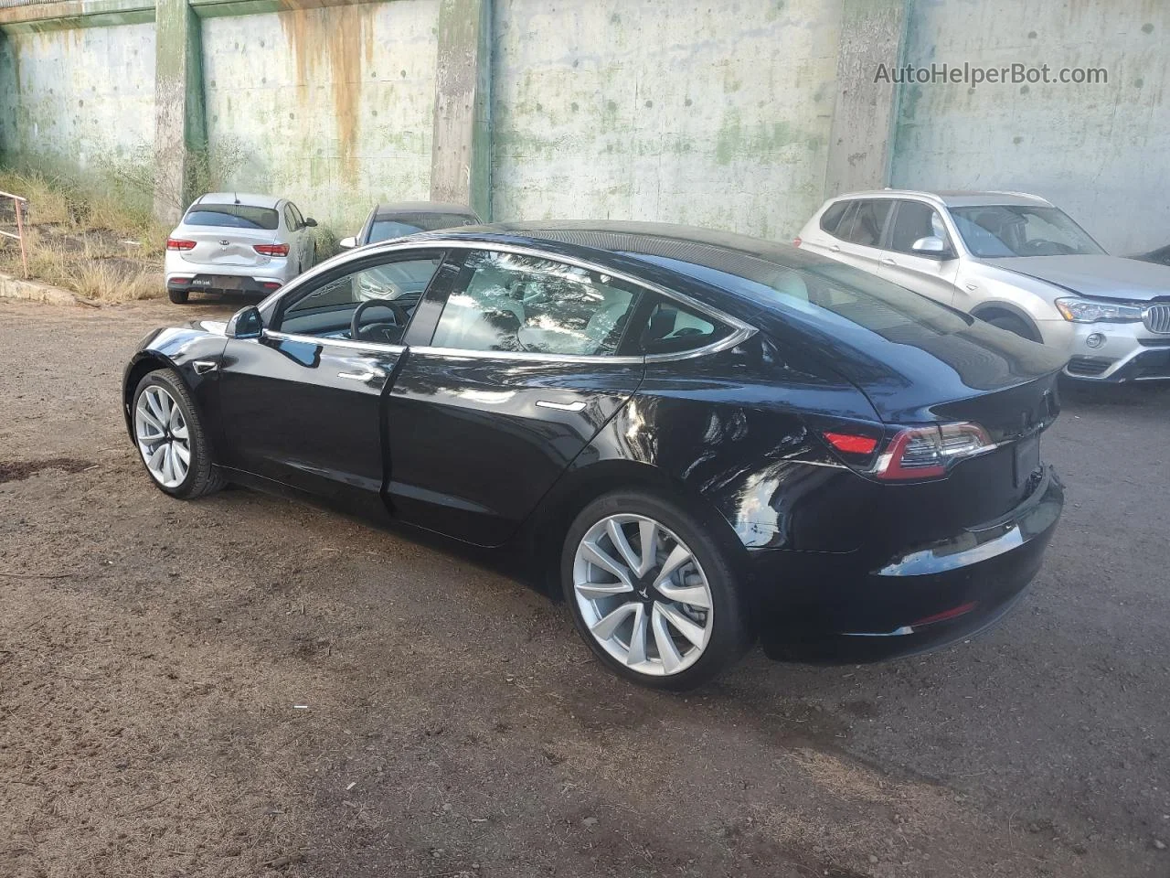 2019 Tesla Model 3  Black vin: 5YJ3E1EAXKF444903