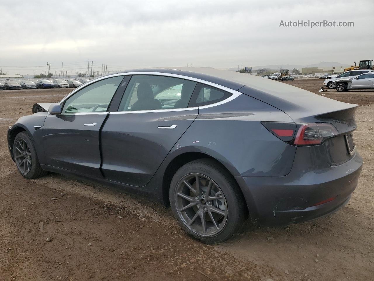 2019 Tesla Model 3  Gray vin: 5YJ3E1EAXKF464231