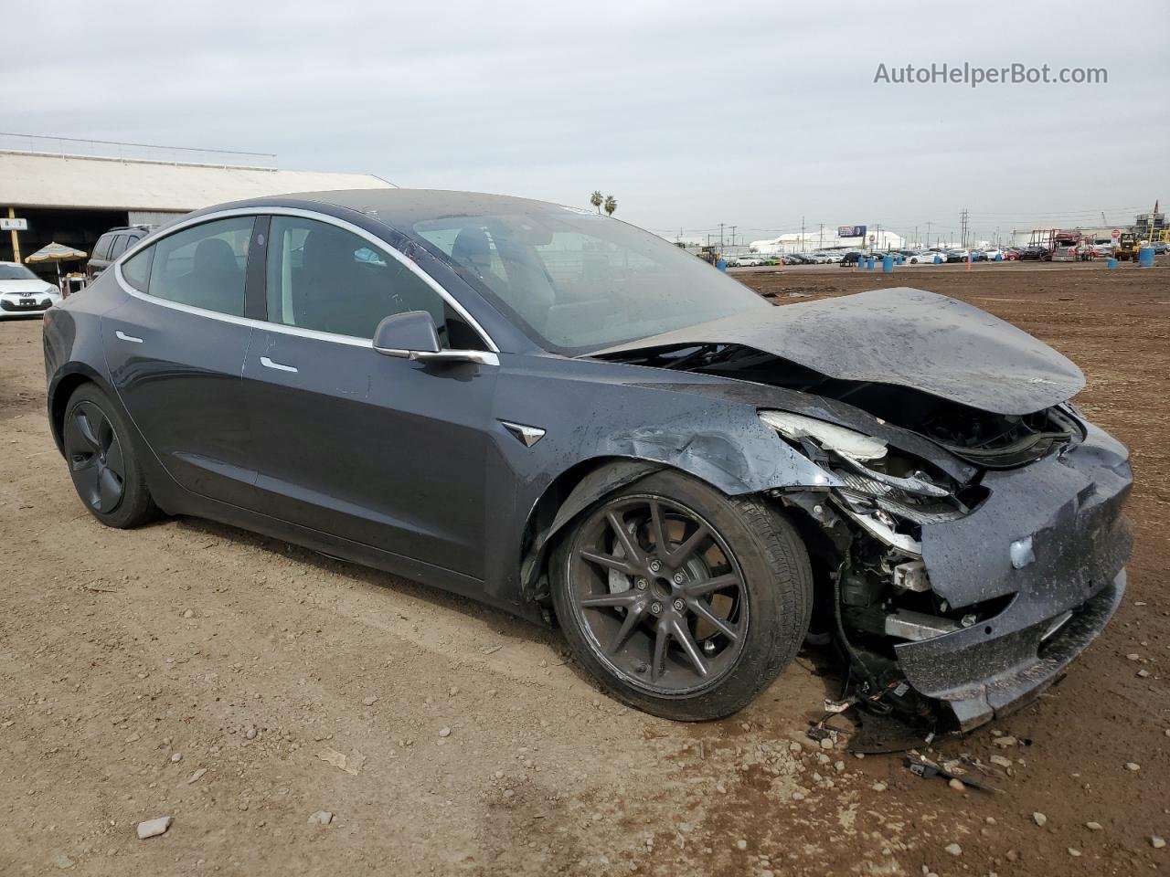 2019 Tesla Model 3  Серый vin: 5YJ3E1EAXKF464231
