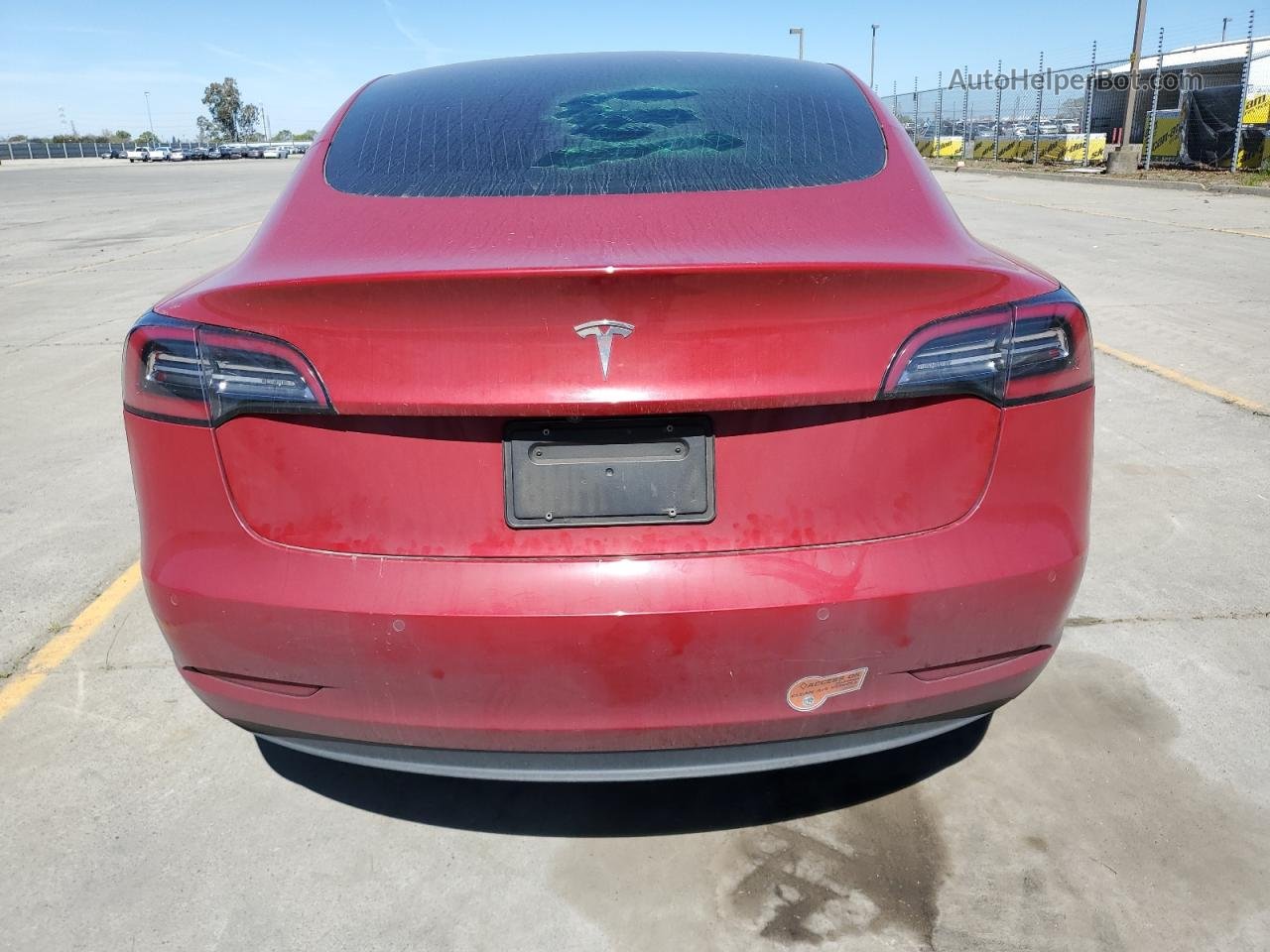 2019 Tesla Model 3  Red vin: 5YJ3E1EAXKF508972