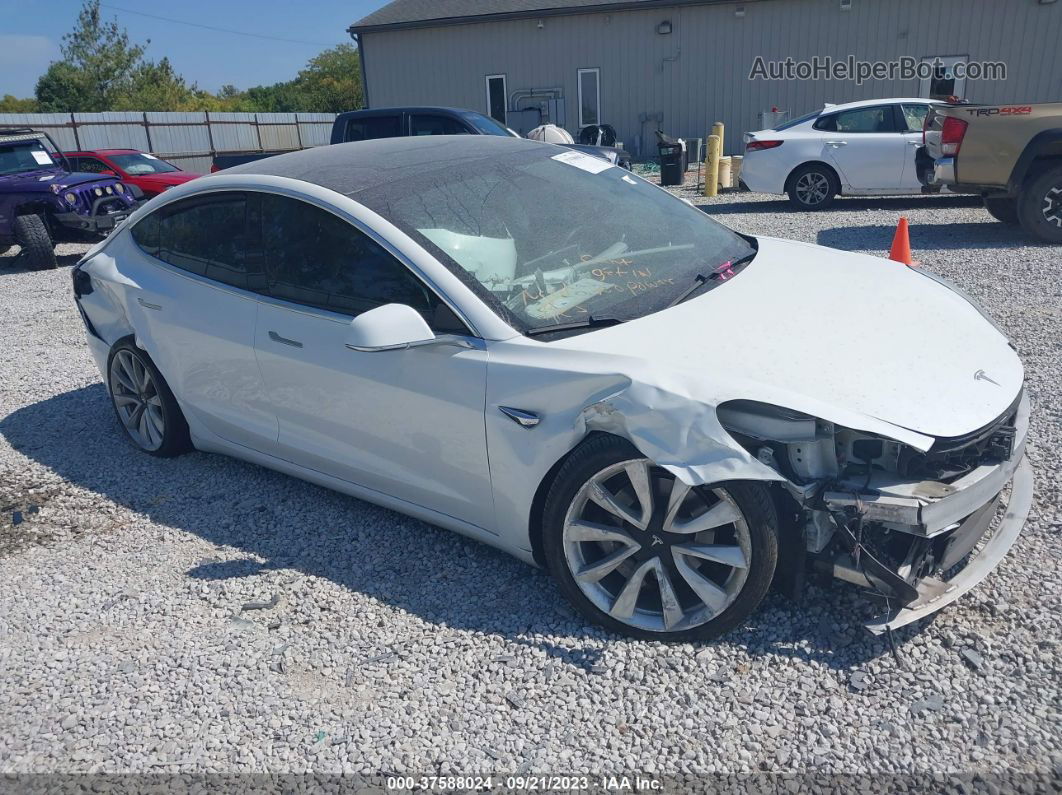 2019 Tesla Model 3 Range White vin: 5YJ3E1EAXKF529823