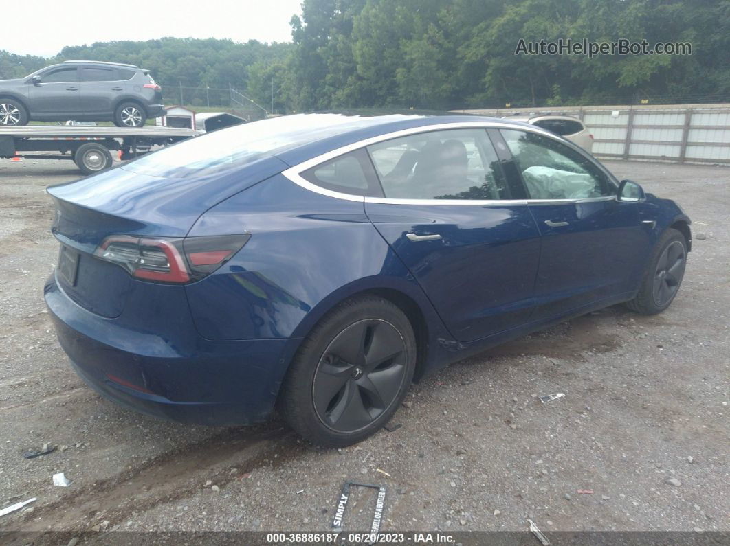 2020 Tesla Model 3 Standard Range Blue vin: 5YJ3E1EAXLF476266