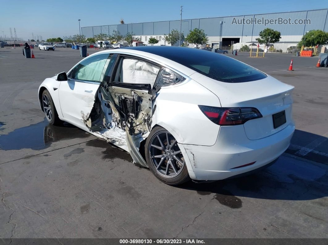 2020 Tesla Model 3 Standard Range White vin: 5YJ3E1EAXLF504549