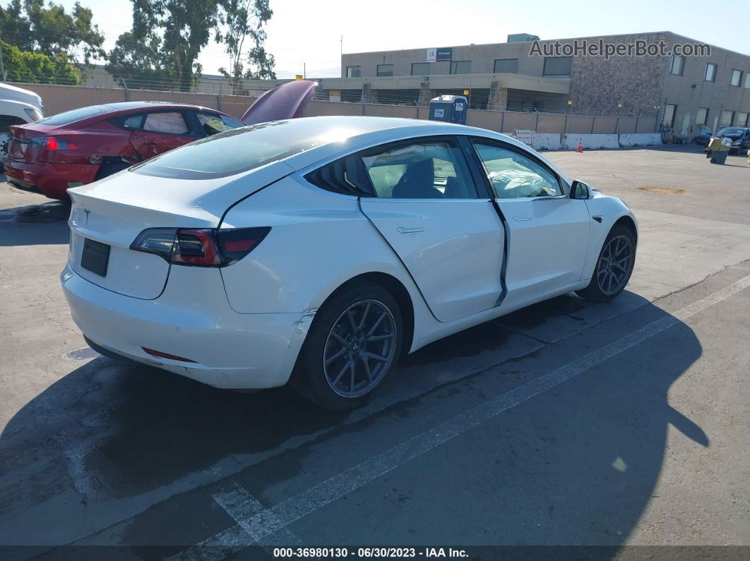 2020 Tesla Model 3 Standard Range White vin: 5YJ3E1EAXLF504549