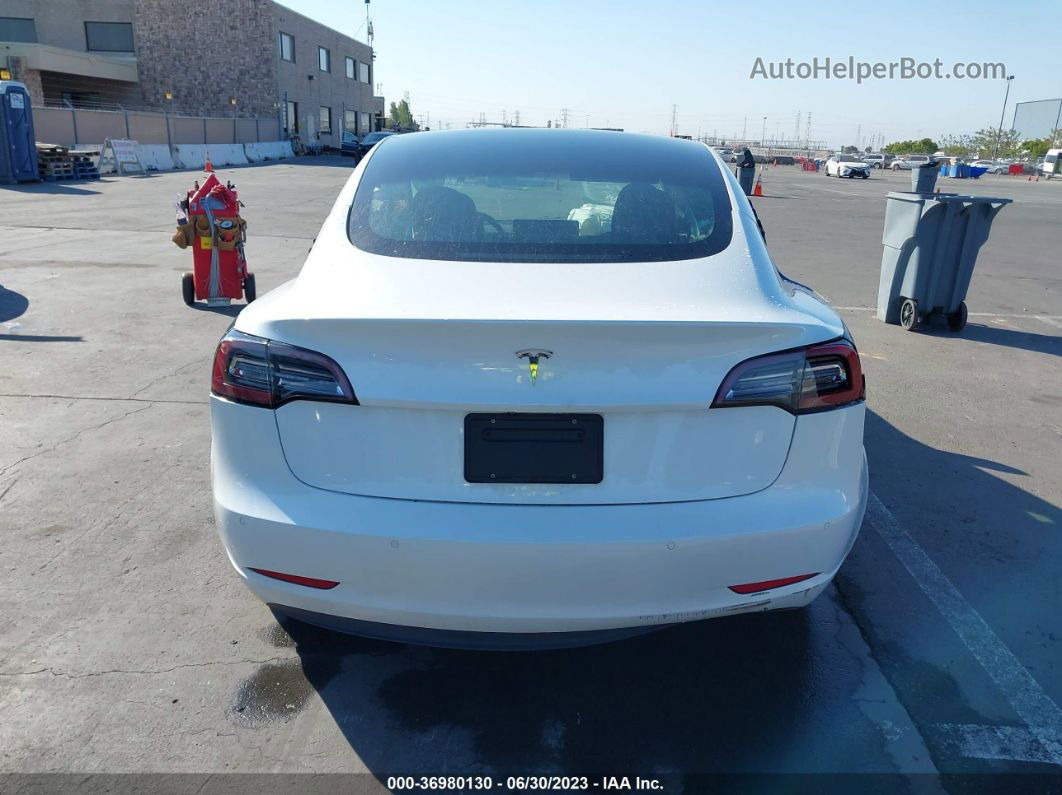 2020 Tesla Model 3 Standard Range White vin: 5YJ3E1EAXLF504549