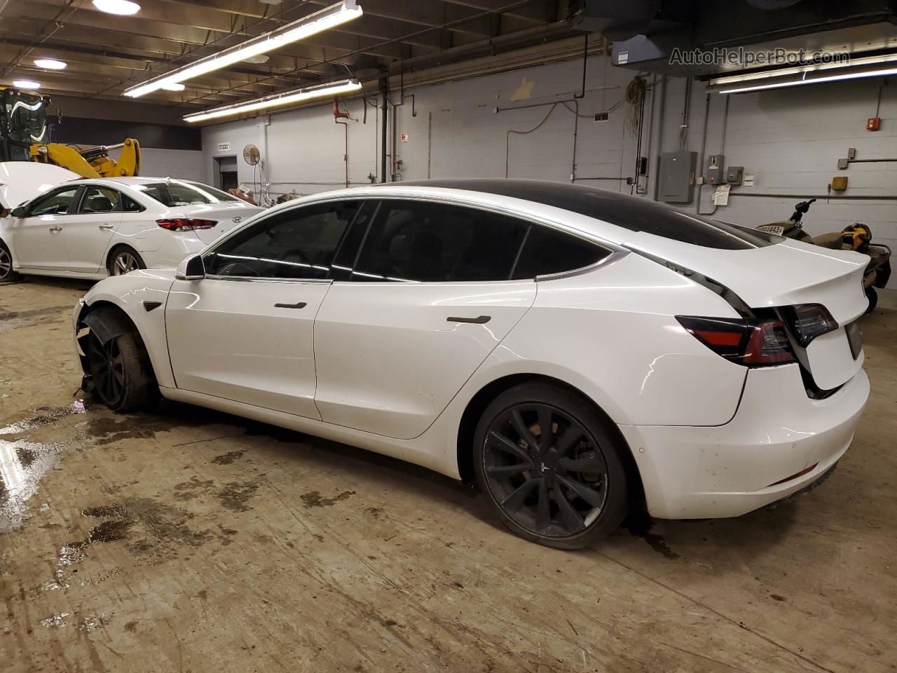 2020 Tesla Model 3  White vin: 5YJ3E1EAXLF614341