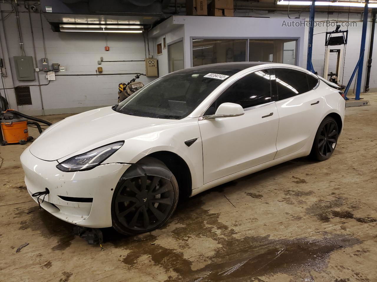 2020 Tesla Model 3  White vin: 5YJ3E1EAXLF614341