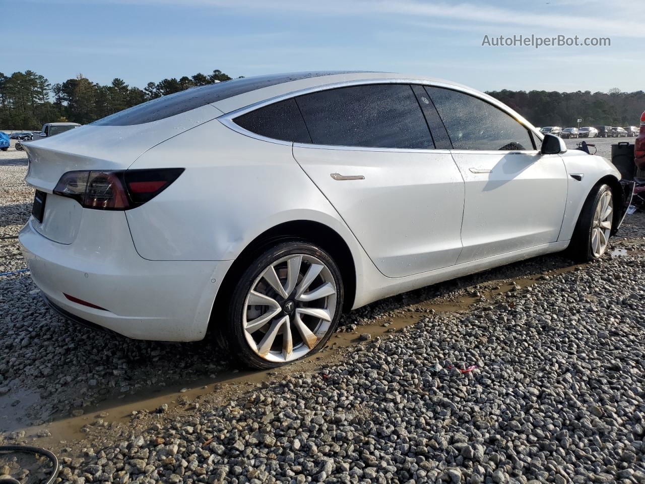 2020 Tesla Model 3  Белый vin: 5YJ3E1EAXLF634380