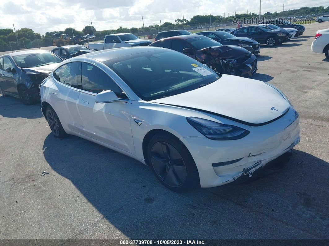 2020 Tesla Model 3 Standard Range Plus Rear-wheel Drive/standard Range Rear-wheel Drive White vin: 5YJ3E1EAXLF658761