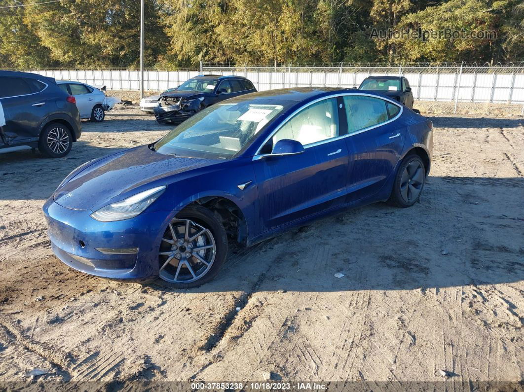 2020 Tesla Model 3 Standard Range Plus Rear-wheel Drive/standard Range Rear-wheel Drive Синий vin: 5YJ3E1EAXLF662373