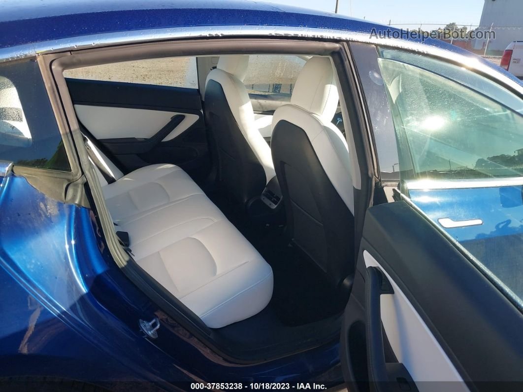 2020 Tesla Model 3 Standard Range Plus Rear-wheel Drive/standard Range Rear-wheel Drive Blue vin: 5YJ3E1EAXLF662373