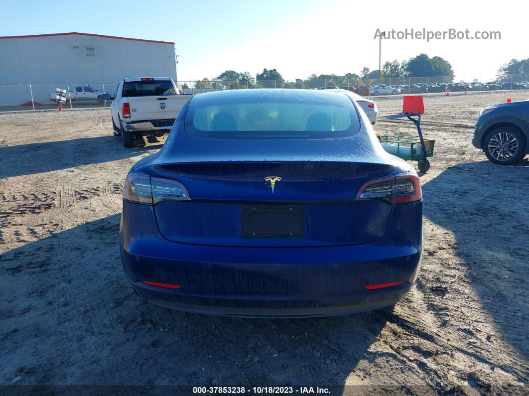 2020 Tesla Model 3 Standard Range Plus Rear-wheel Drive/standard Range Rear-wheel Drive Blue vin: 5YJ3E1EAXLF662373