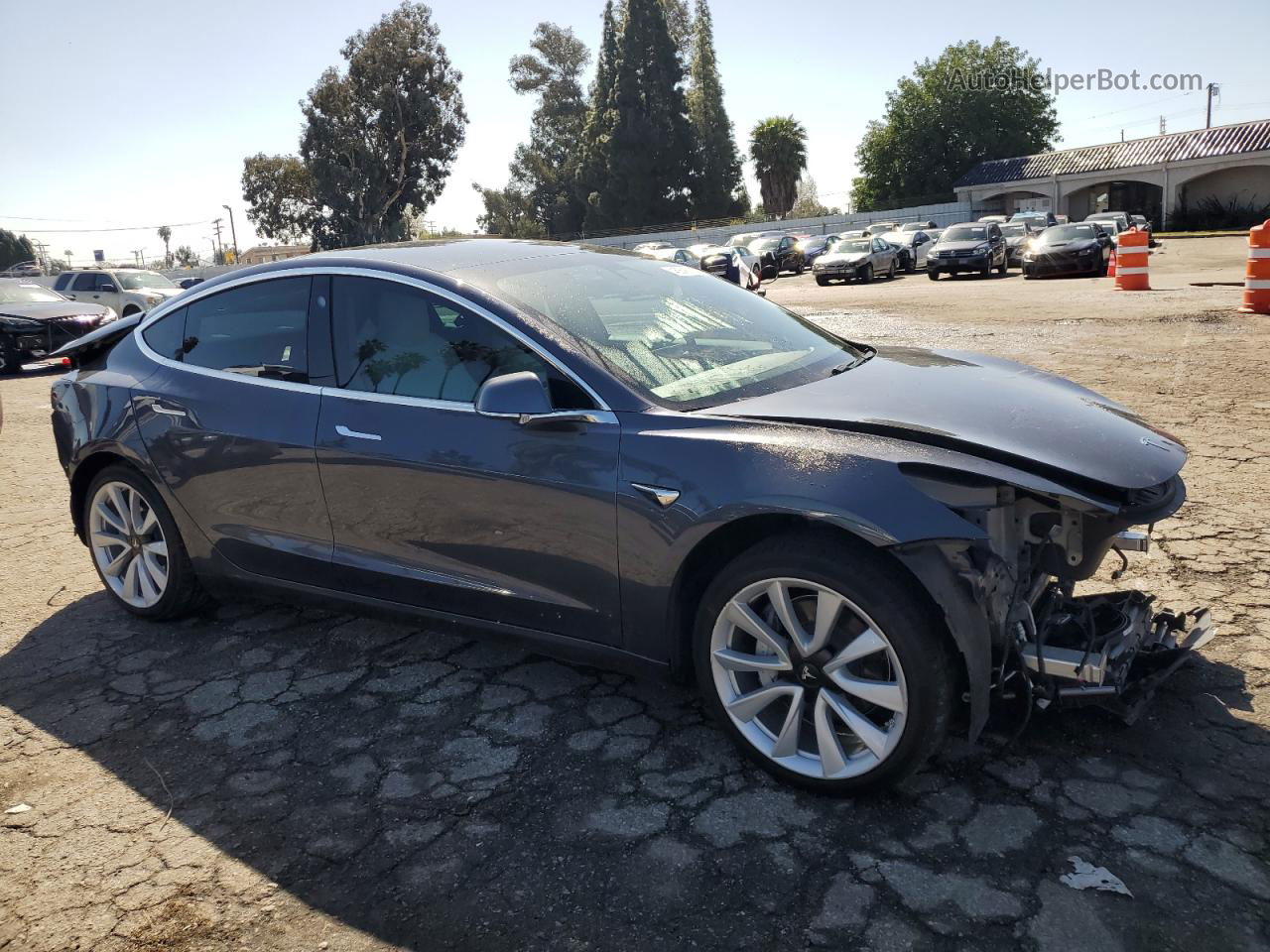 2020 Tesla Model 3  Silver vin: 5YJ3E1EAXLF662664