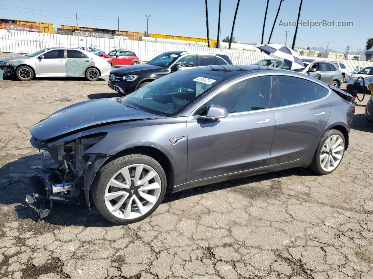 2020 Tesla Model 3  Silver vin: 5YJ3E1EAXLF662664