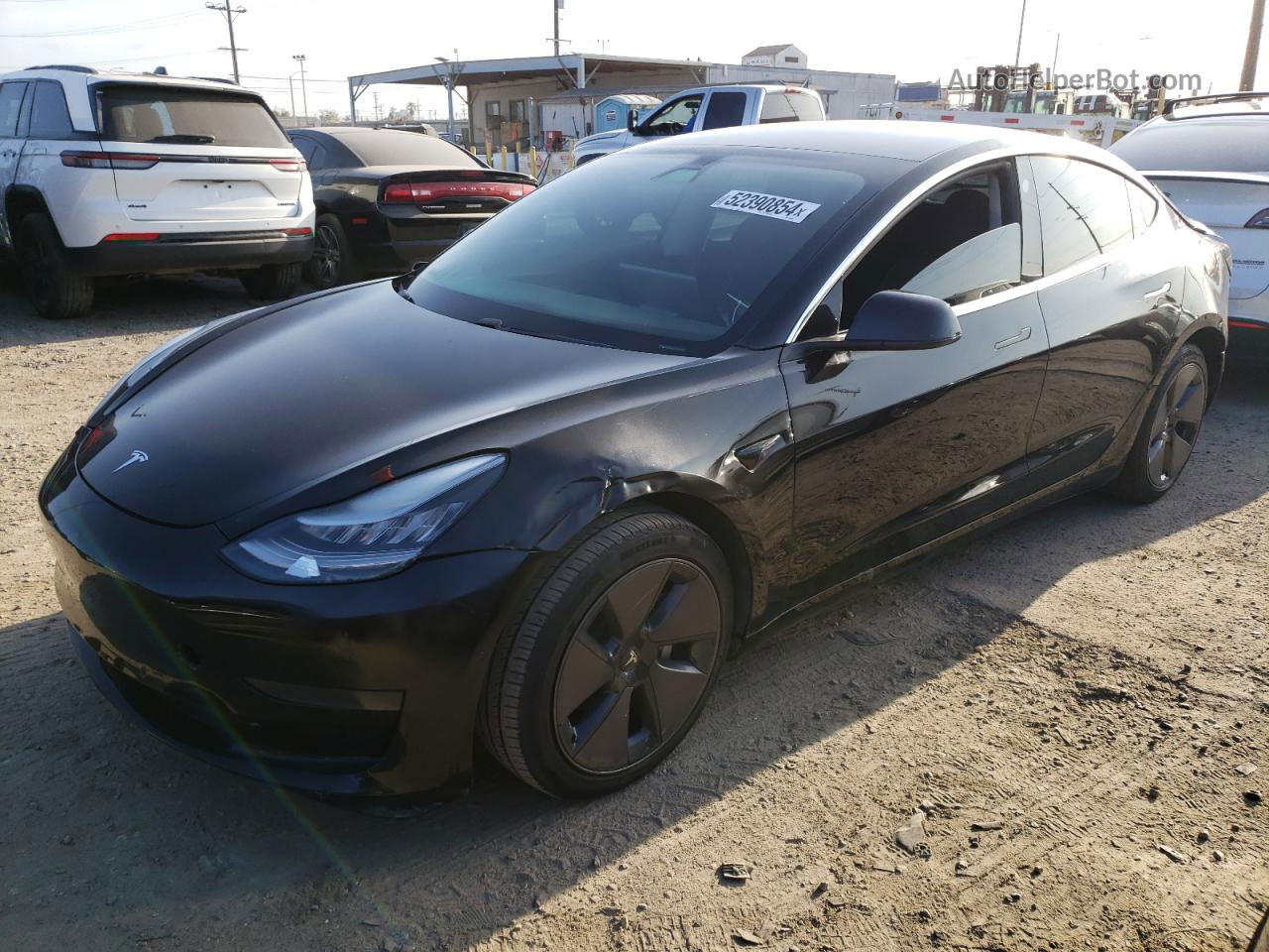 2020 Tesla Model 3  Black vin: 5YJ3E1EAXLF704606