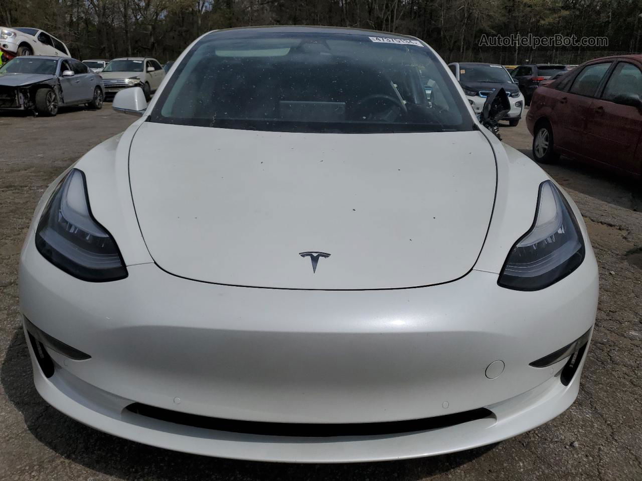 2020 Tesla Model 3  Белый vin: 5YJ3E1EAXLF737654