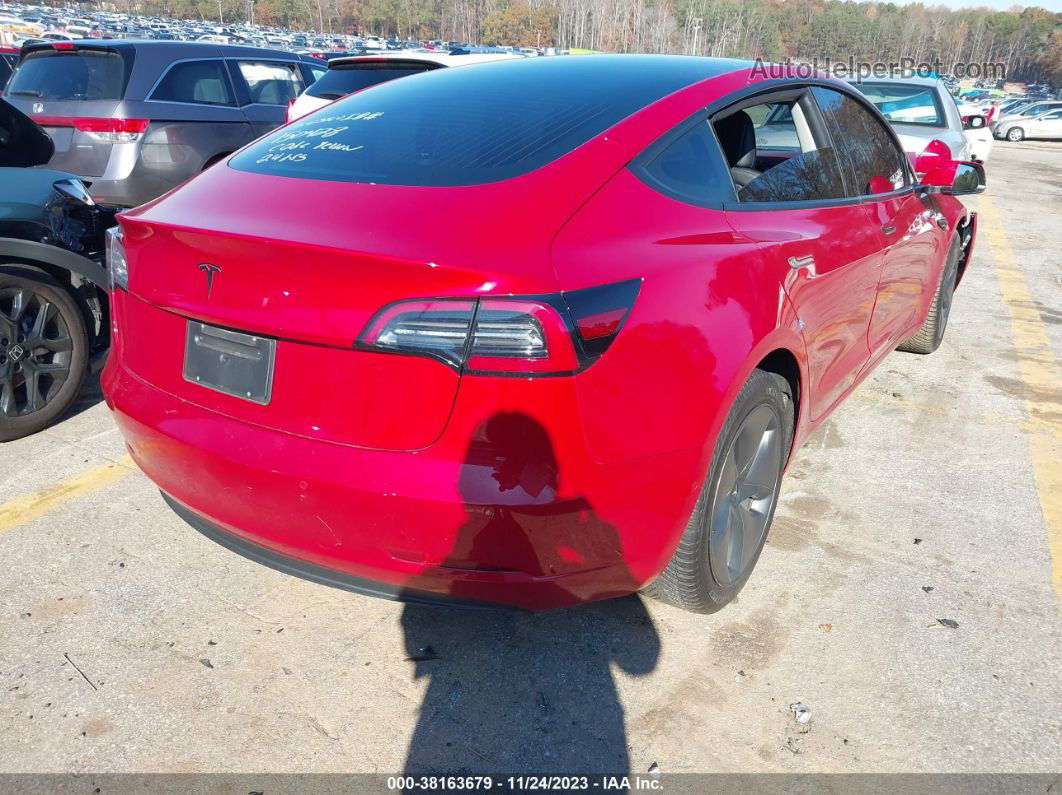 2020 Tesla Model 3 Standard Range Plus Rear-wheel Drive/standard Range Rear-wheel Drive Burgundy vin: 5YJ3E1EAXLF784974