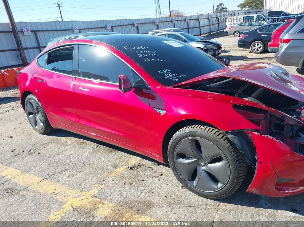 2020 Tesla Model 3 Standard Range Plus Rear-wheel Drive/standard Range Rear-wheel Drive Burgundy vin: 5YJ3E1EAXLF784974