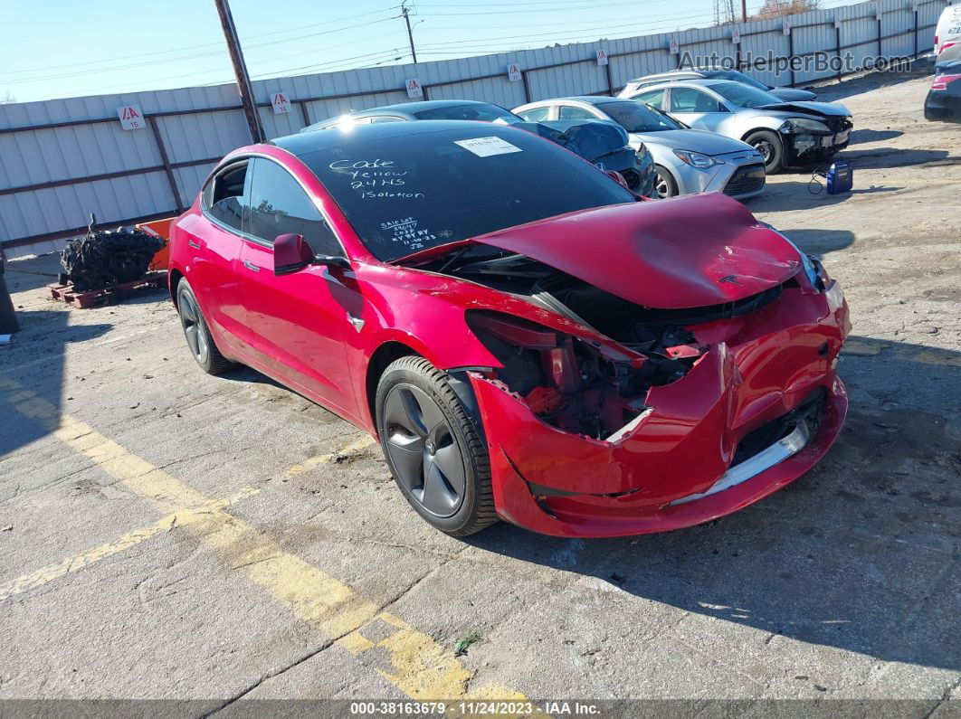 2020 Tesla Model 3 Standard Range Plus Rear-wheel Drive/standard Range Rear-wheel Drive Burgundy vin: 5YJ3E1EAXLF784974