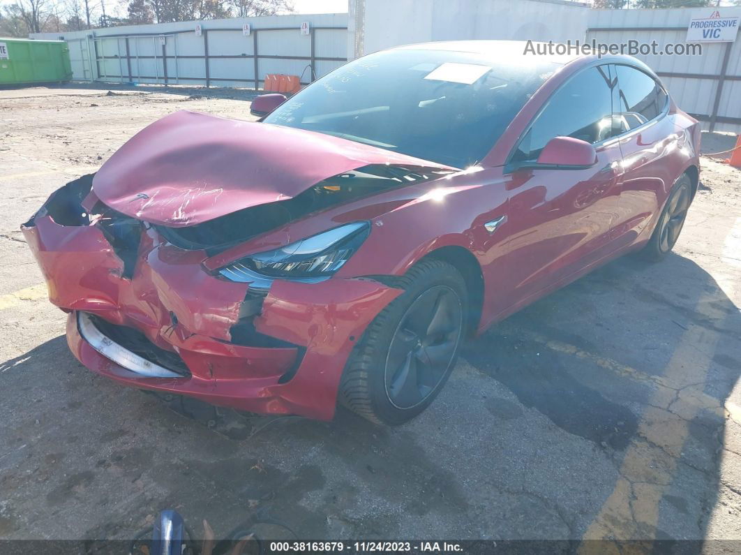 2020 Tesla Model 3 Standard Range Plus Rear-wheel Drive/standard Range Rear-wheel Drive Burgundy vin: 5YJ3E1EAXLF784974