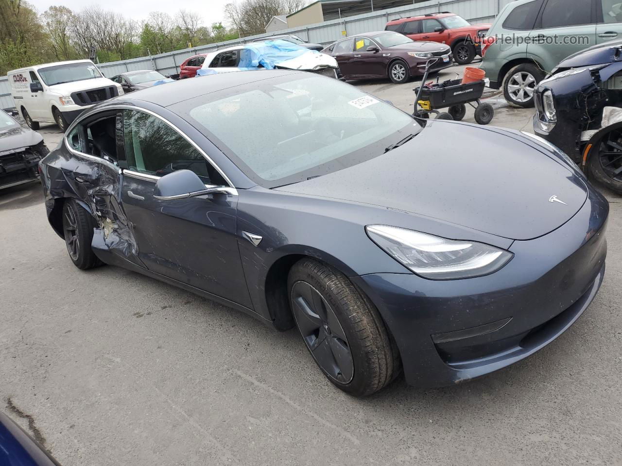 2020 Tesla Model 3  Серый vin: 5YJ3E1EAXLF792251