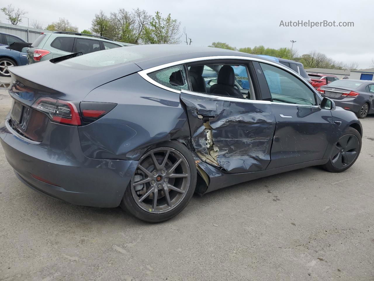 2020 Tesla Model 3  Gray vin: 5YJ3E1EAXLF792251