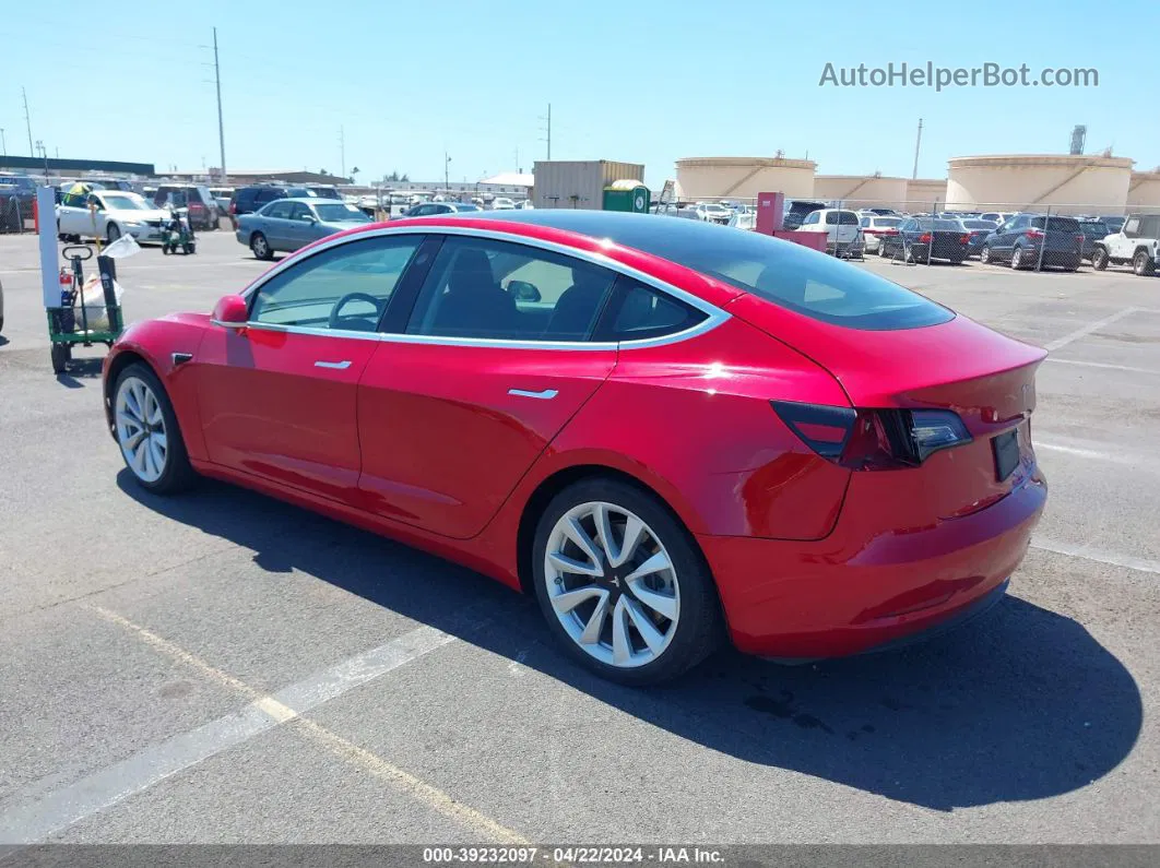 2020 Tesla Model 3 Standard Range Plus Rear-wheel Drive/standard Range Rear-wheel Drive Red vin: 5YJ3E1EAXLF792976