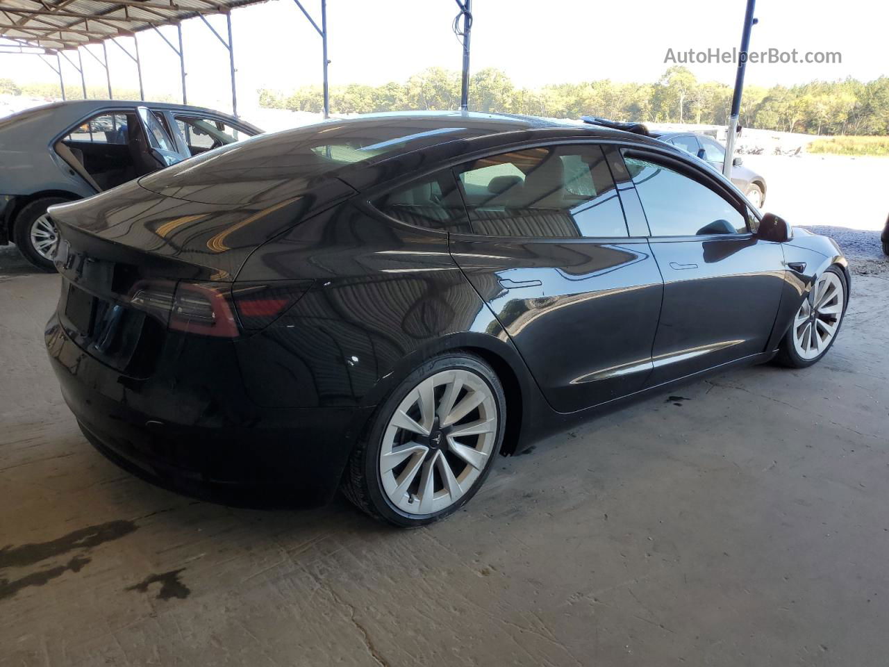 2021 Tesla Model 3  Black vin: 5YJ3E1EAXMF019281