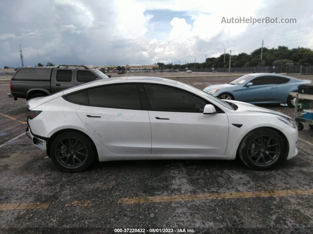 2021 Tesla Model 3 Standard Range Plus White vin: 5YJ3E1EAXMF021774