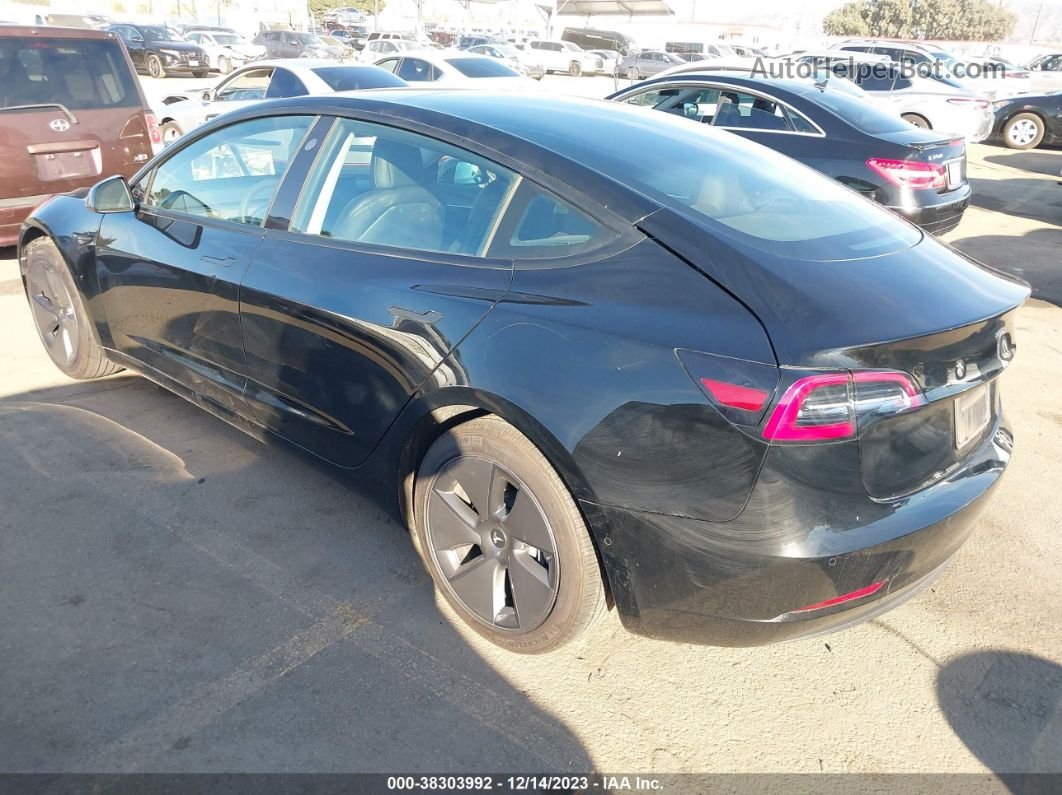 2021 Tesla Model 3 Standard Range Plus Rear-wheel Drive Black vin: 5YJ3E1EAXMF023296