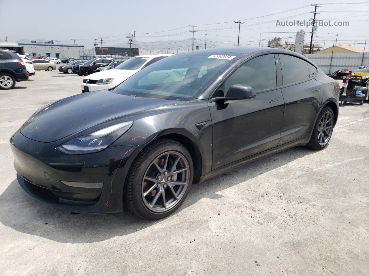 2021 Tesla Model 3  Black vin: 5YJ3E1EAXMF026621