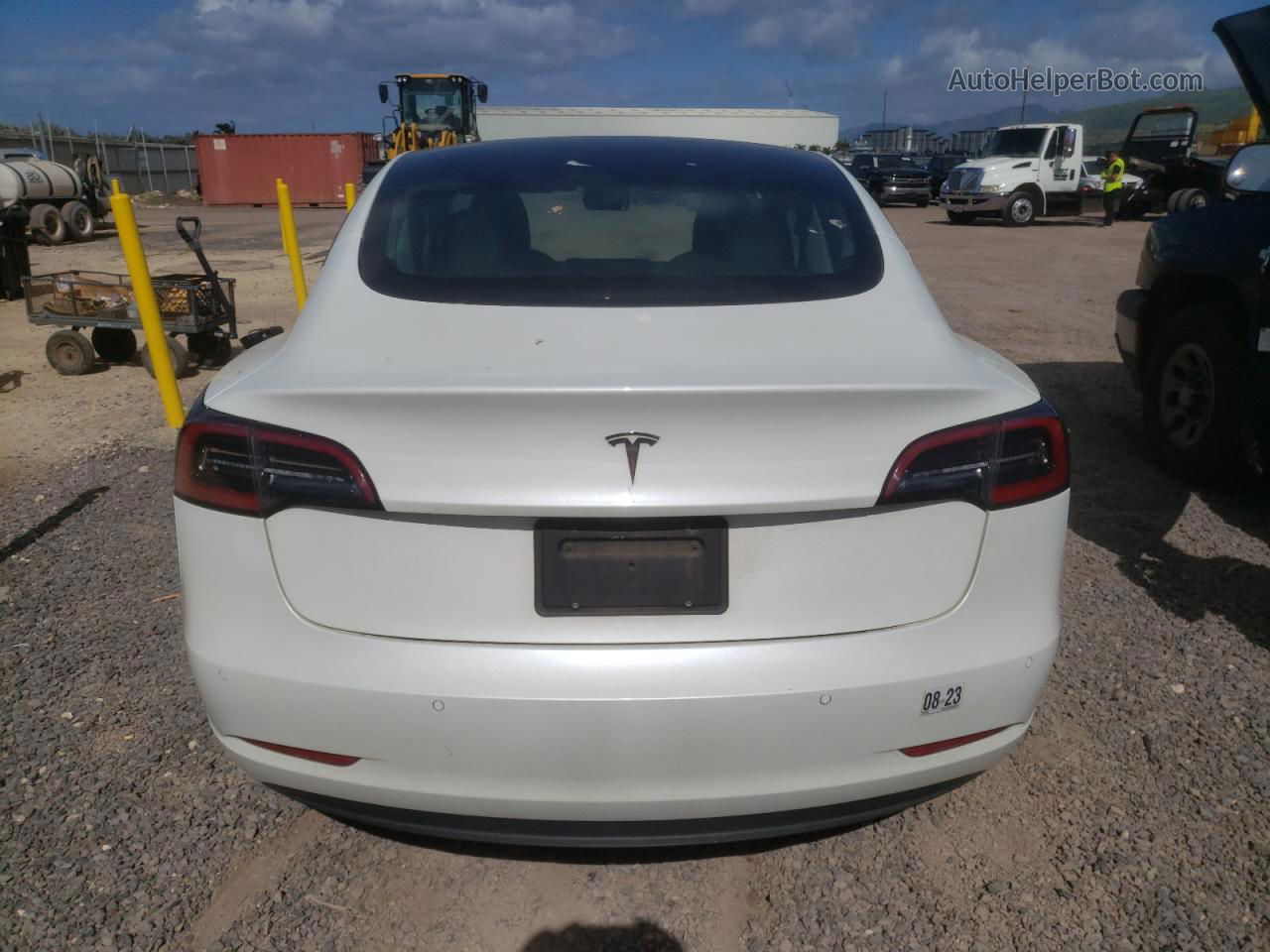 2021 Tesla Model 3  White vin: 5YJ3E1EAXMF029079