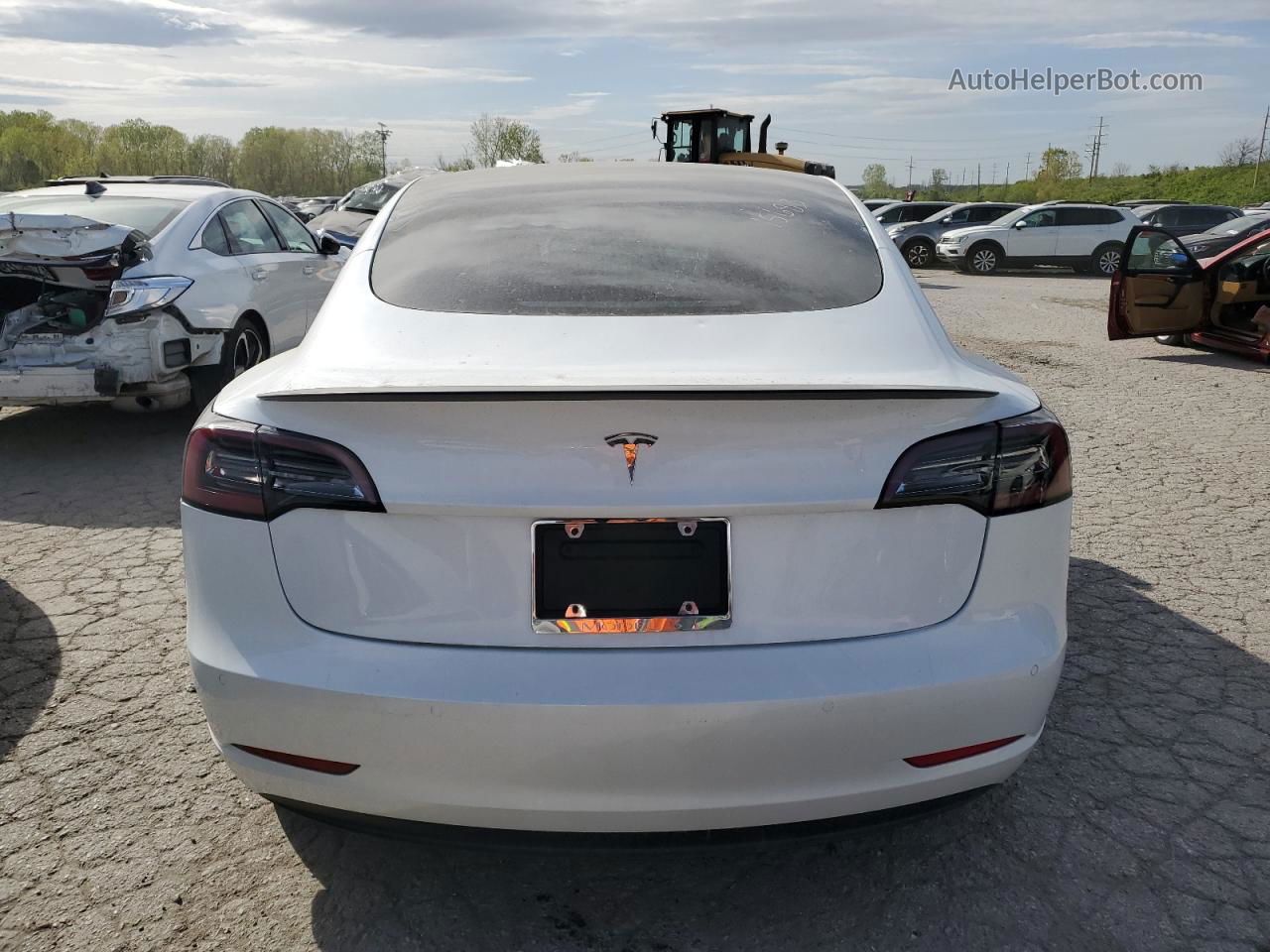 2021 Tesla Model 3  White vin: 5YJ3E1EAXMF058016